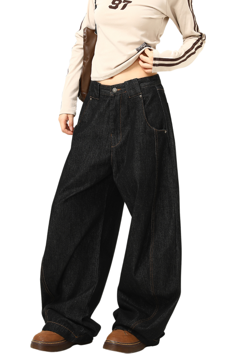 scimitar wide jeans