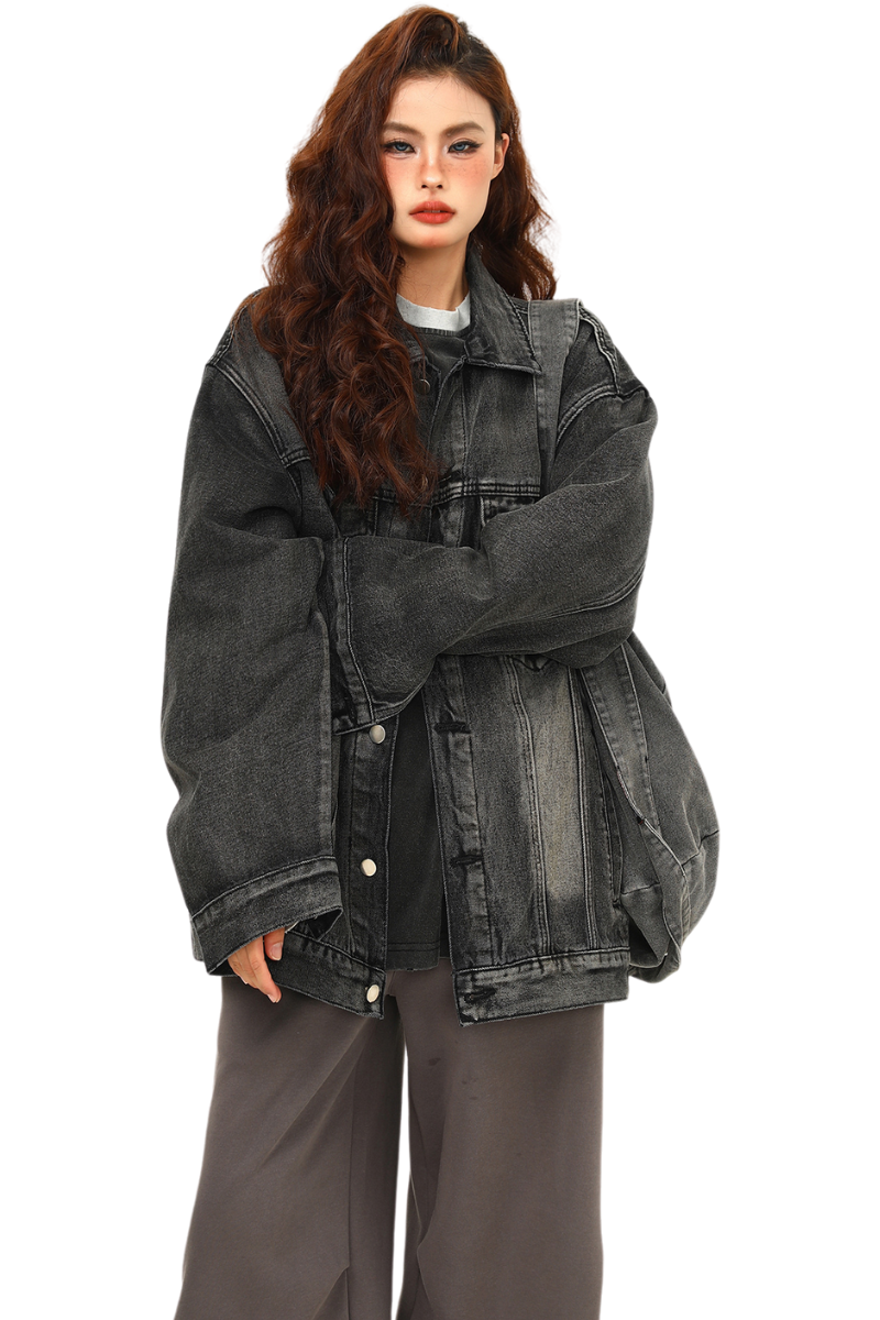 faded navy street jacket