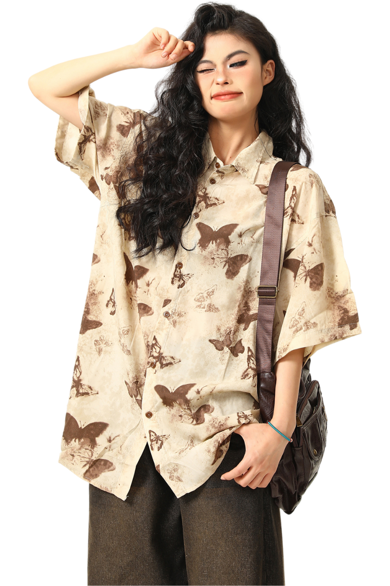 faded butterfly shirt
