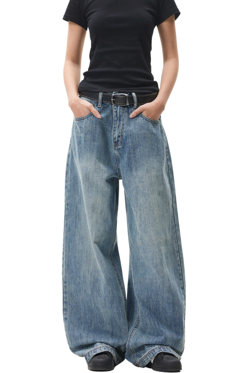 washed cleanfit jeans
