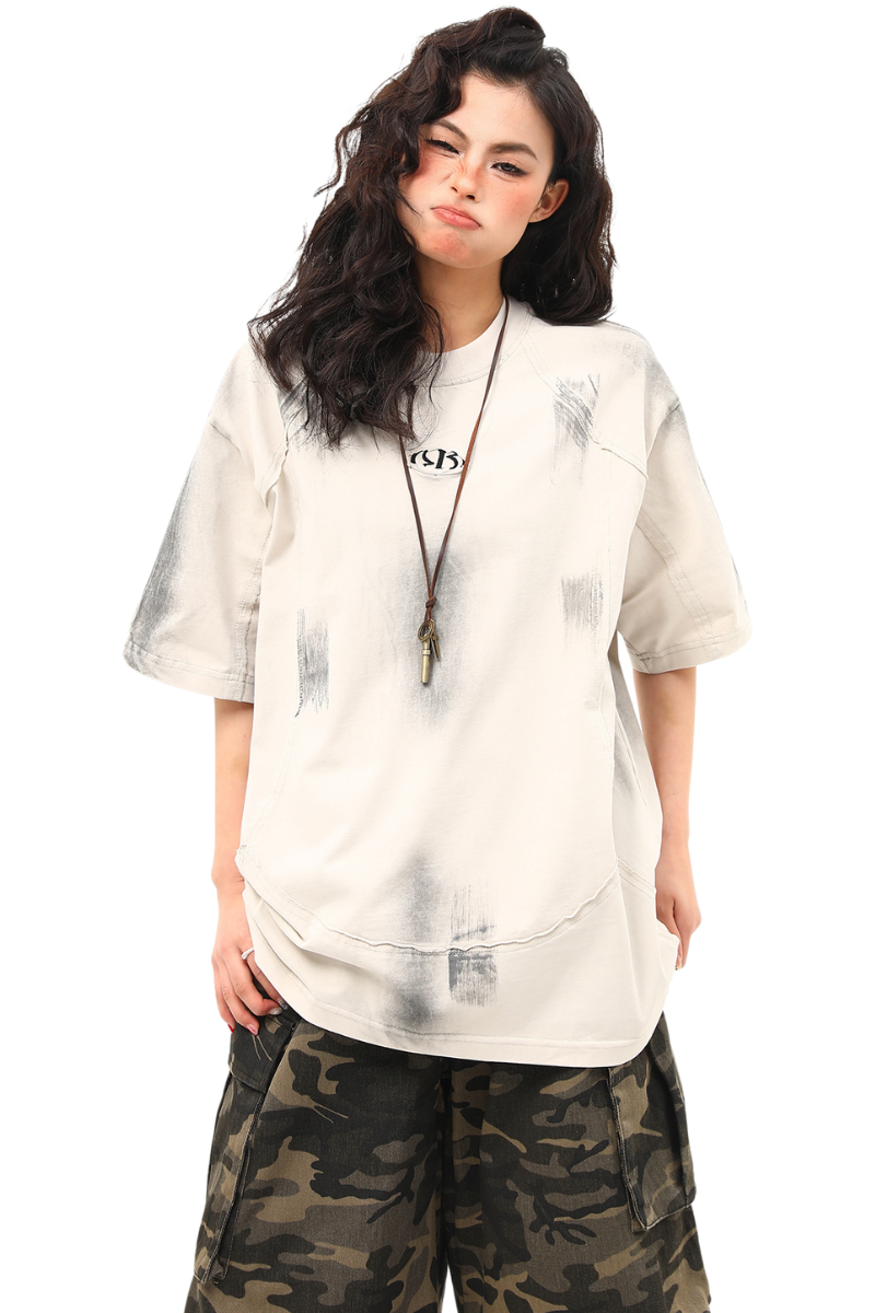 spray logo tee