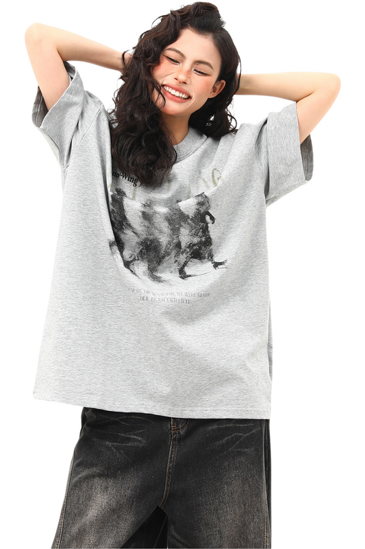 portrait cloud tee