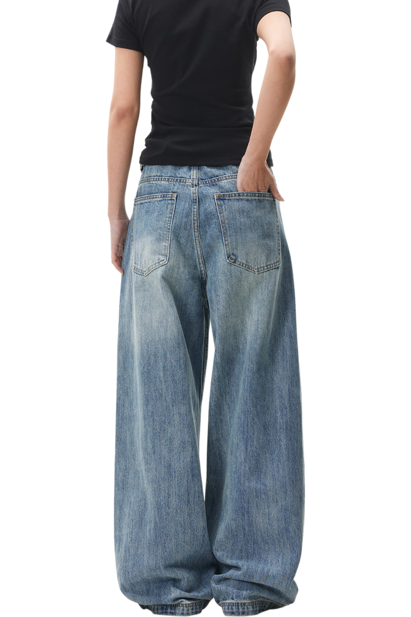 washed cleanfit jeans