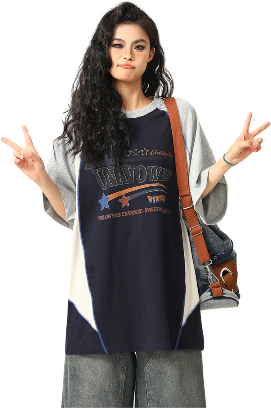 retro patchwork tee
