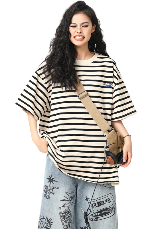 stripe heavy tee