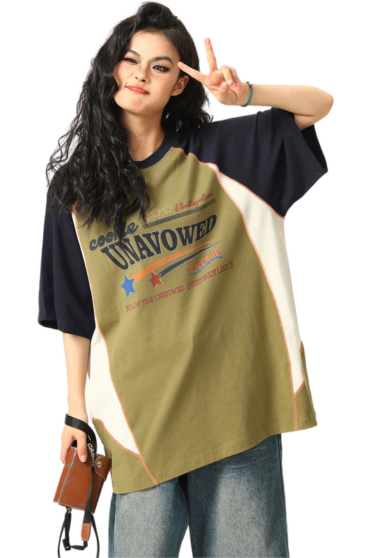 retro patchwork tee