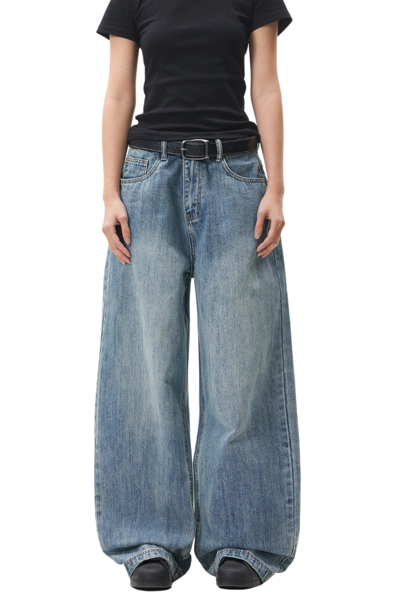 washed cleanfit jeans