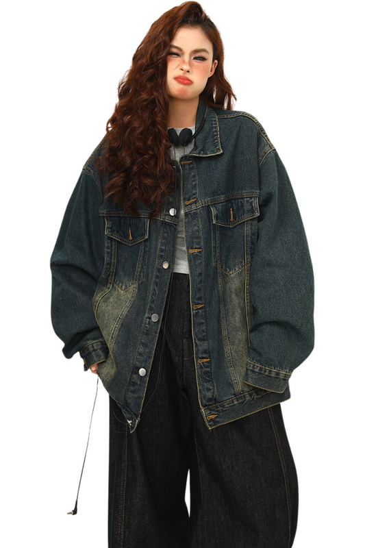 faded navy street jacket
