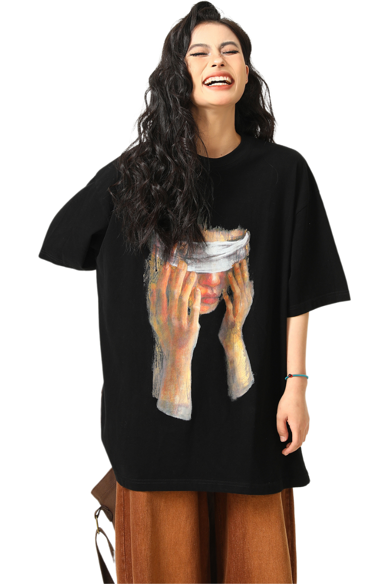 hands-off painted tee