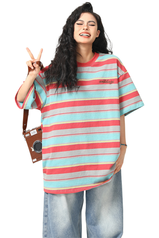 color mood stripe tee