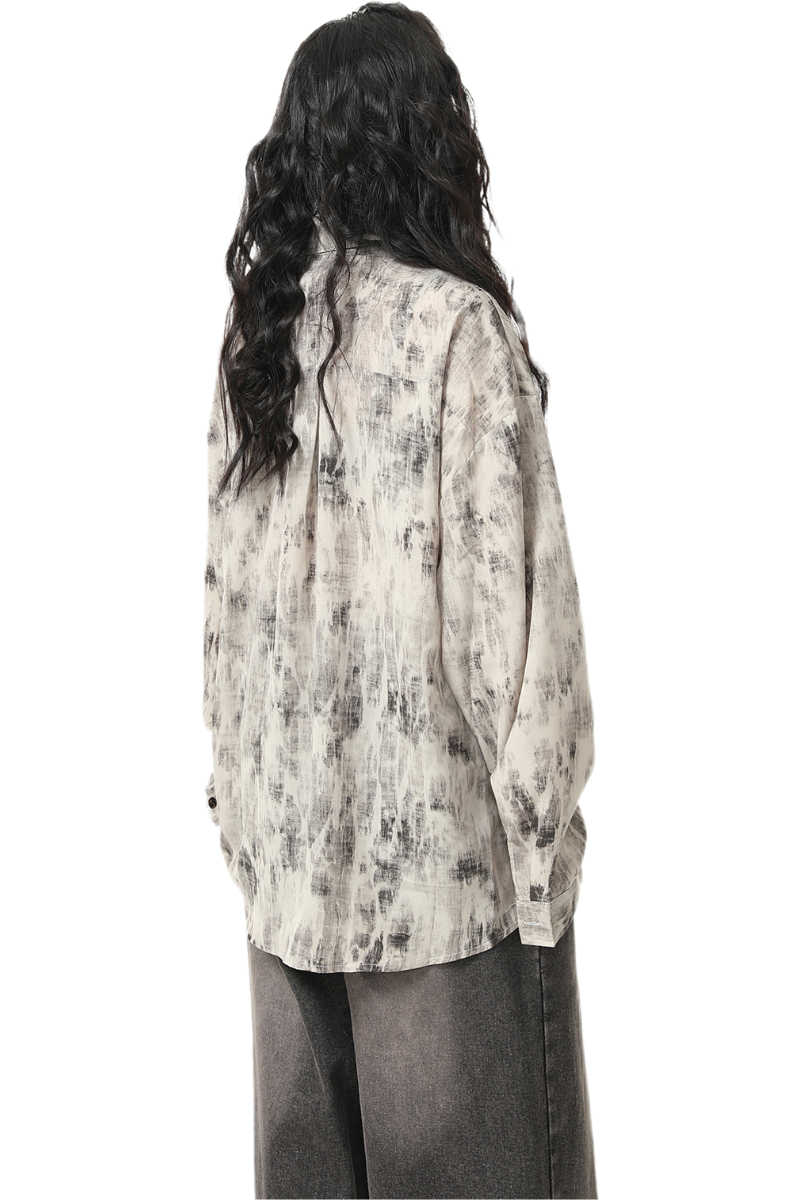 ink tie-dye shirt
