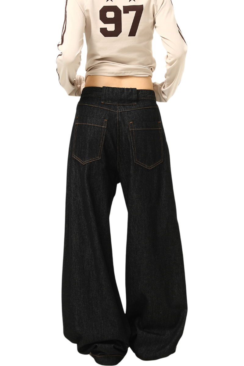 scimitar wide jeans