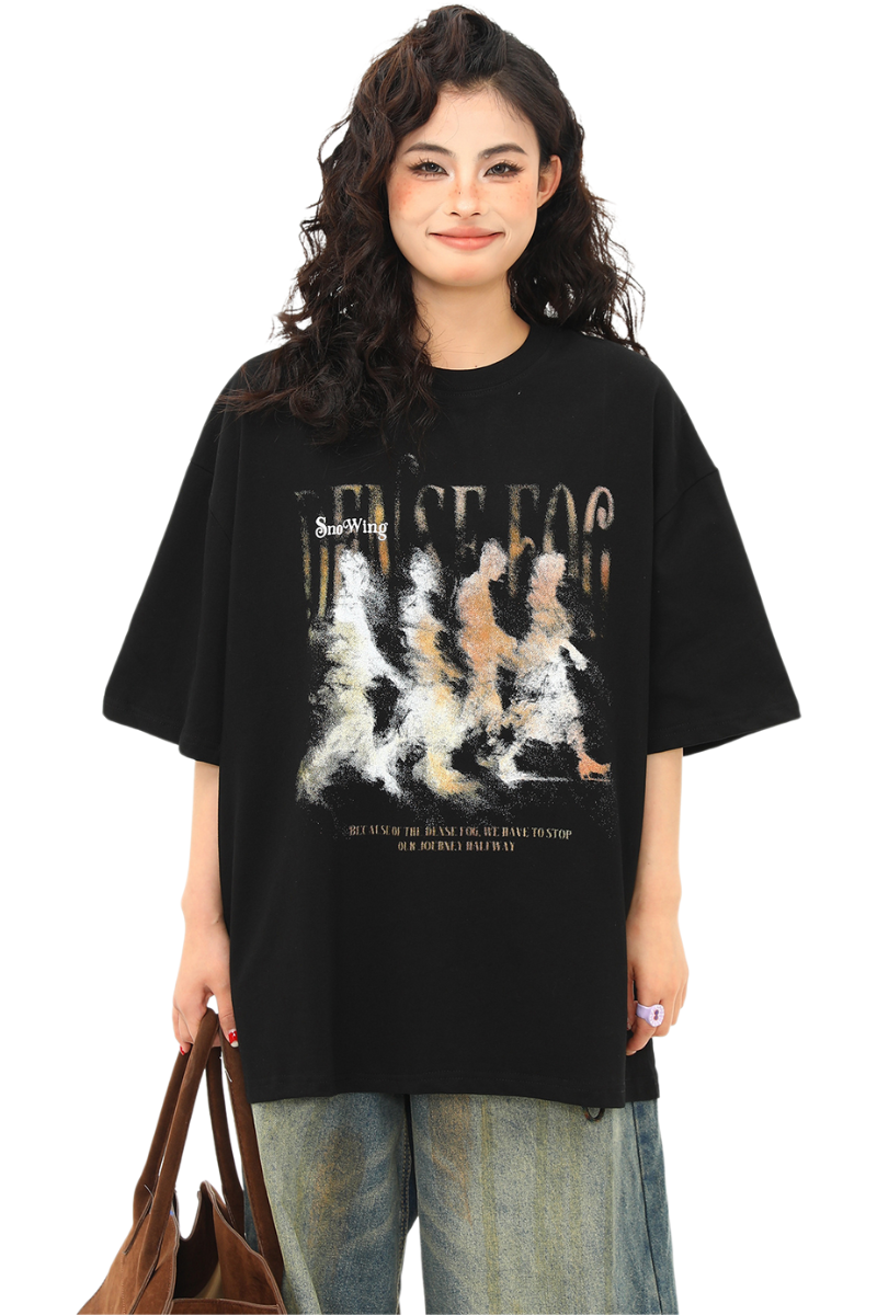 portrait cloud tee