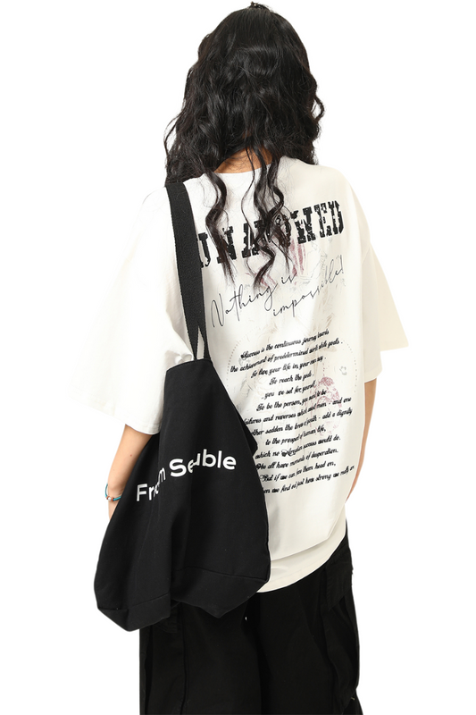blurred letter tee
