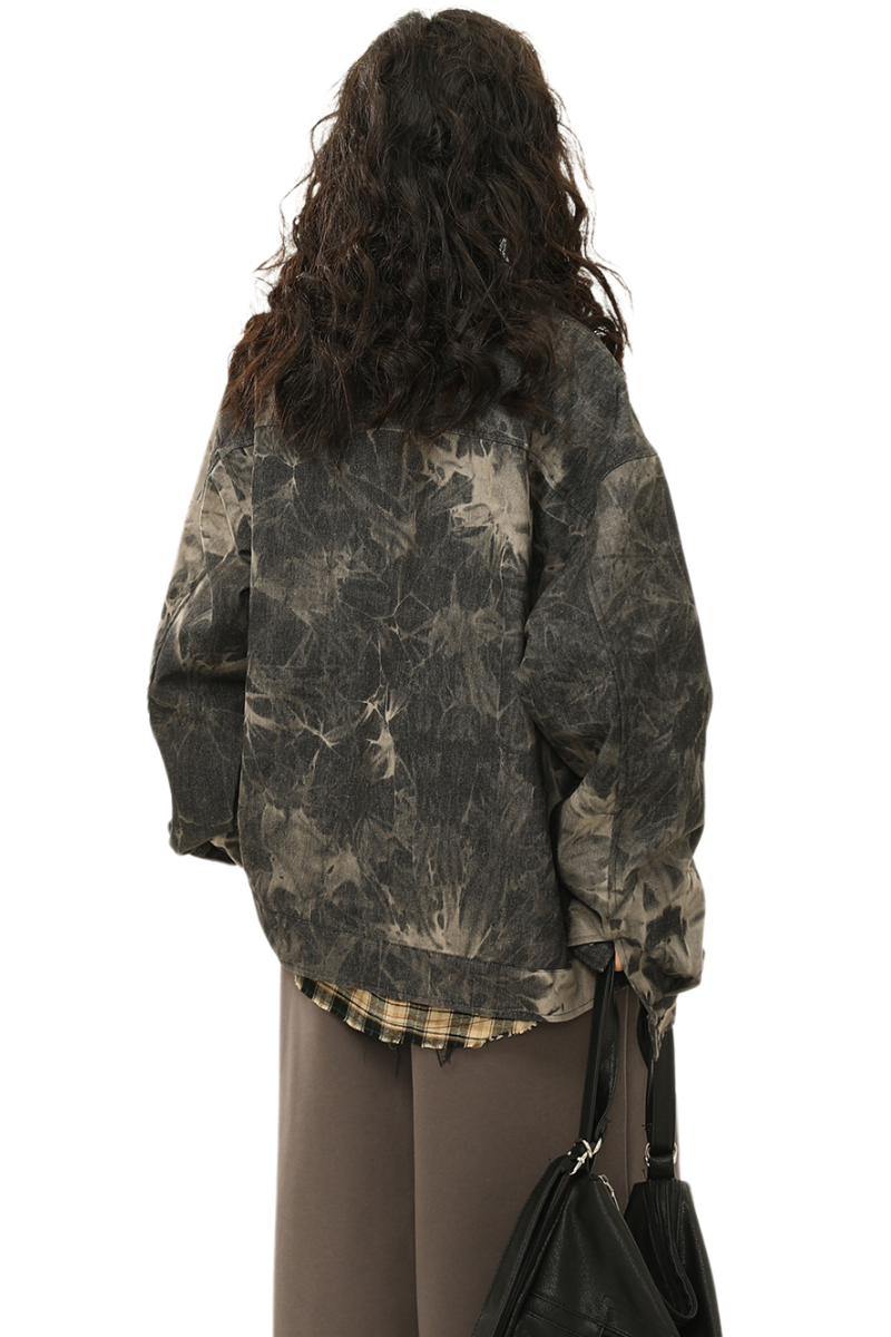acid wash denim jacket