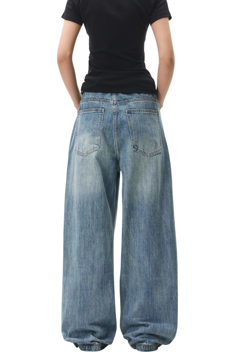 washed cleanfit jeans
