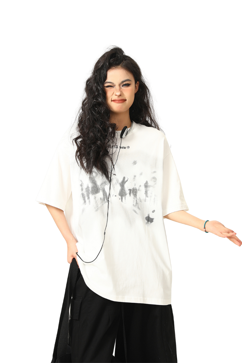 lazy alien tee