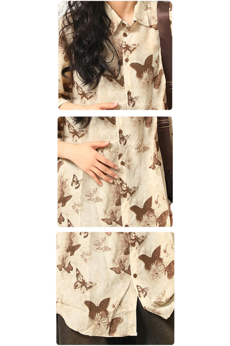 faded butterfly shirt