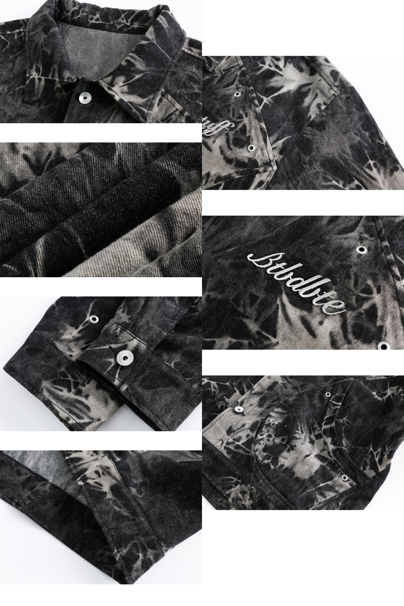 acid wash denim jacket
