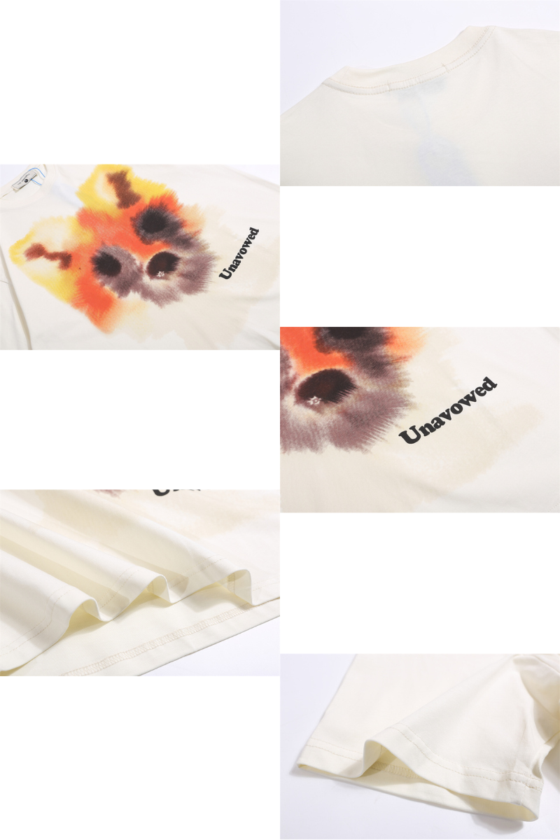 blurred bear graffiti tee