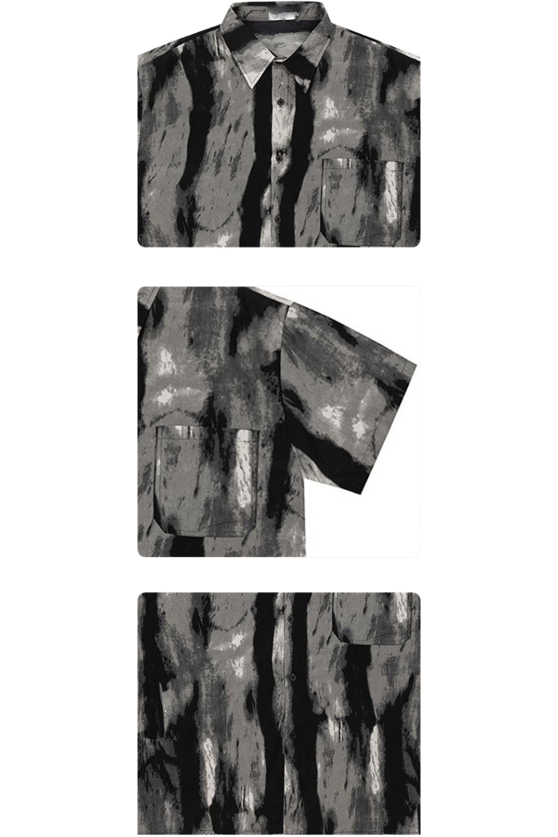 ink smear short shirt