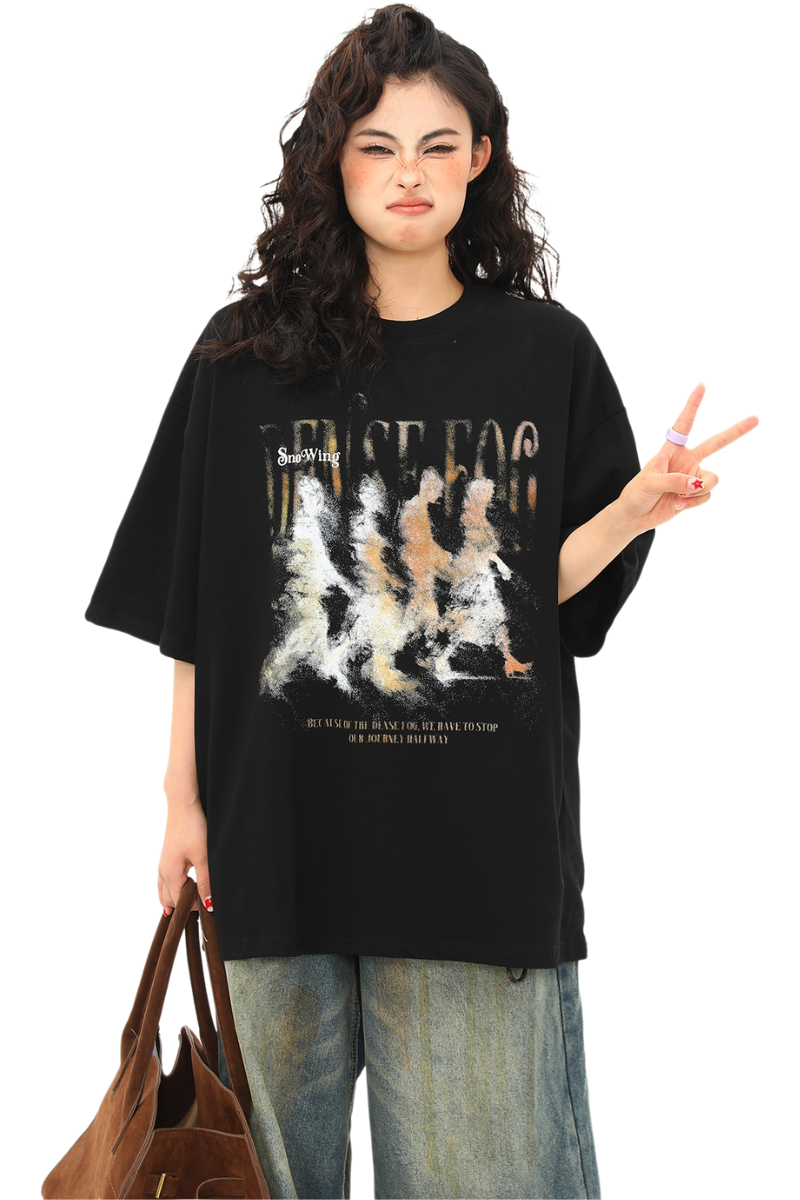 portrait cloud tee
